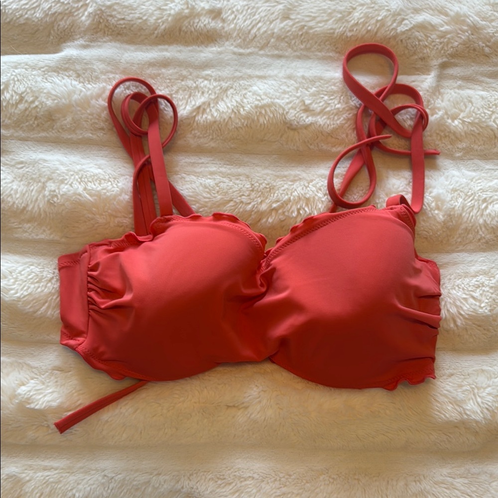 Shade & Shore Coral Bikini with Underwire Support